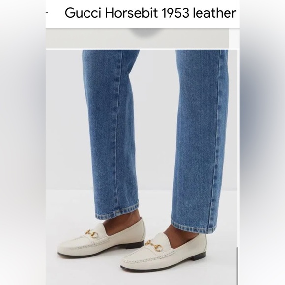 🔥FINAL PRICE🔥Gucci 1953 Horsebit loafer white vintage unisex men 6 women's 8 - Picture 3 of 17